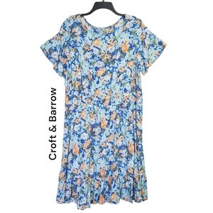 Croft & Barrow Vibrant Floral Midi Dress